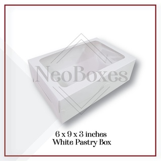 ✧✁✧NeoBoxes | 6x9x3 inches White Pastry Box, 20s