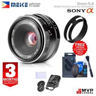MEIKE 25mm f1.8 Manual Prime Wide Bokeh Lens for Sony Emount APSC A6000 A5000 Series MVP Camera