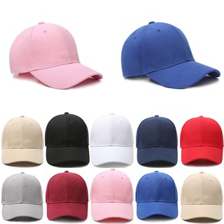 Men Women Solid Baseball Cap Adjustable Hip Hop Fashion Hat
