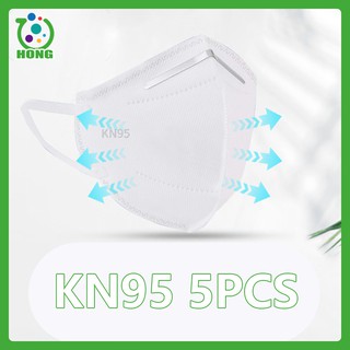 [HONG] 5 PCS KN95 Filters Face Mask For Men and women Masks for men Kn95 mask for Unisex 4 Layers (1)