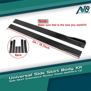 Universal Car Side Skirt Diffuser Body Kit
