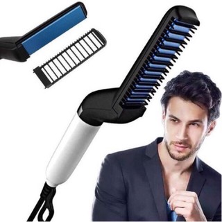 Men Electric Modeling Comb Hair Fast Starightener Multifunction Hair Curler Portable Brush