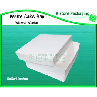 20 Pcs Trigem Cake Box White (8", 9", 10", 12")