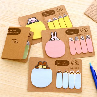 Cute Rabbit Stationery Memo Pad Scrapbooking Sticky Notes Book Paper Sticker Bookmark