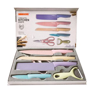 Pastel Kitchen Knife Set | 6pcs Kitchen Knife (4)