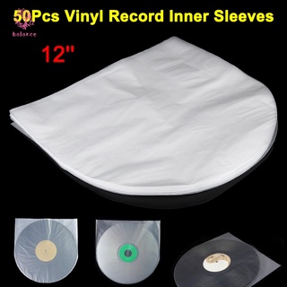 【Spot sale】 50Pcs 12Inch Antistatic Plastic Cover Inner Sleeves Bag for LP Music Vinyl Record