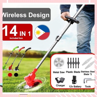 【Available】12V Electric Lawn Mower Cordless Grass Trimmer Lawn Mower Electric Grass Cutter Power
