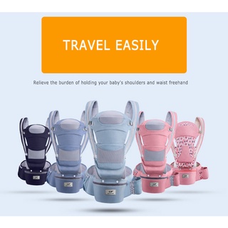 ↂBreathable Ergonomic Baby Carrier Infant Baby Hipseat Carrier 3 In 1 Front Facing Ergonomic Kangaro
