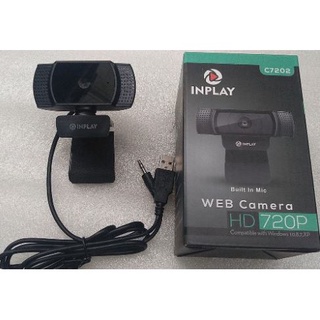 INPLAY webcam C720P | Built-in Noise-Isolating mic web camera