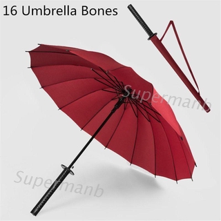 SUP New Samurai Sword Handle Umbrella Ninja Katana Japanese Long Umbrella