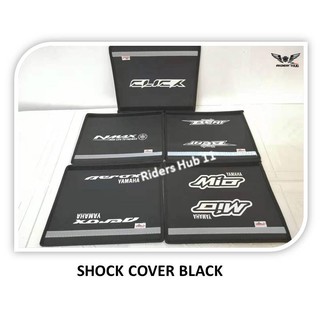 SHARK KING SHOCK COVER Mio, Aerox, Click, Honda beat, Nmax black 1pcs