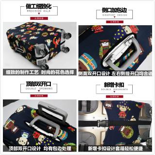 [Ready Stock]Luggage Cover Elastic Dust-Proof Camping Outdoor Luggage Bag Snoopy Mickey Parther Disn (1)
