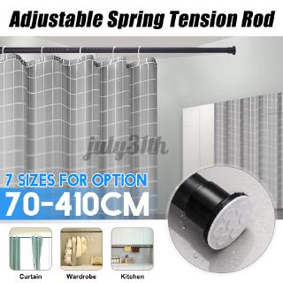 【Good Quality】Stainless Steel Adjustable Telescopic Bath Shower Curtain Pole Rod Extendable