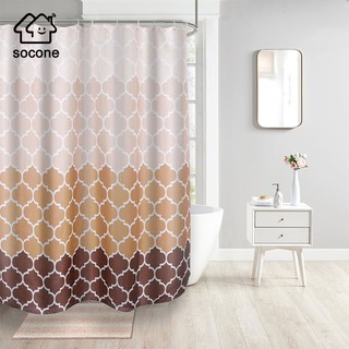 Socone Luxury Shower Curtain Waterproof Non-transparent Makapal 731