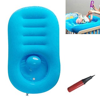 Portable Inflatable Baby folding bath tub Children Wash Ass Basin Infant Shampoo Hair Washing Tray T