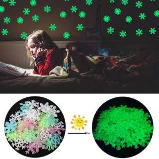 Rhian 3D Star Glow In the Dark Luminous Fluorescent Plastic Wall Sticker Home Decor Decal Decorative