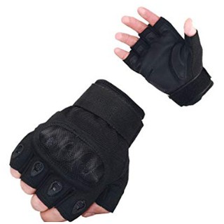 Military Tactical Motorcycle Hard Knuckle Half Finger Gloves