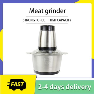 Ready Stock/☃﹍Electric meat grinder food procesor electric grinder tools steel home glasses meat gri