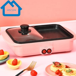 Multifunction Electric Cooker Mini Hotpot Barbecue AS471