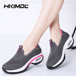 HKIMDL Women Sneakers Flats Shoes Mesh Slip on Tenis Ladies platform Casual Shoes Mocassin Woman