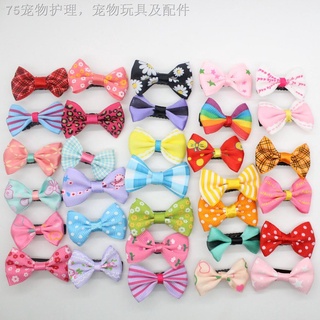 ✶﹉10Pcs Pet Dog Bowknot Hair Band Hair Clips Bow Tie Dog Grooming Accessories