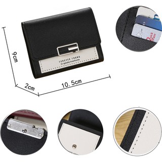 Women's wallet 2020 new PU wallet Korean short simple and fashionable coin purse leather wallet Style One (6)