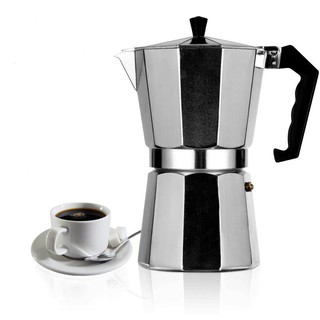 Aluminum Italian Type Moka Pot Octagonal Espresso Mocha Coffee Maker Stove Home Office Use