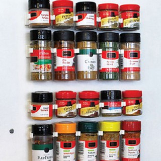 Spice Wall Rack Storage Plastic Kitchen Organizer Gripper