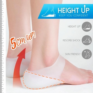 【sale】 2Pcs Concealed Footbed Enhancers Invisible Height Increase Silicone Insoles Pads