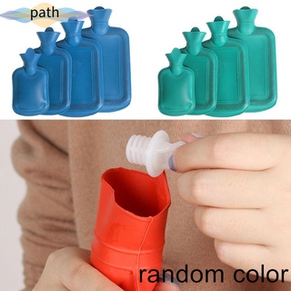 PATH Warm Supplies Hot Water Bottle Keep Warm Water Injection Bag Hand Warmer Old Fashioned Explosion Proof Plain Twill Thicken Rubber