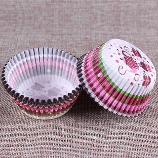 Huixin 100 pcs rainbow cupcake paper liners Muffin Cases