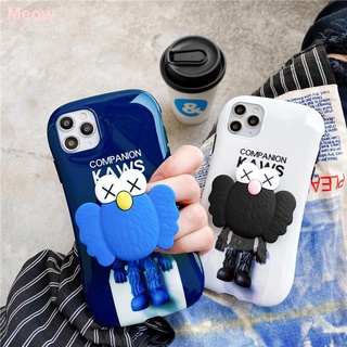 Popular logo cartoon figures apple 11 following iphoneXR with stent plus 7/8 couples XS girl promax blue and white male money small pretty waist silica gel drop individuality creative contracted
