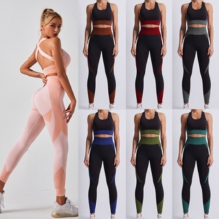 Women Fitness Sport Yoga Suit Seamless Women Yoga Sets Sports Bra Yoga Clothing Female Sport Gym Suits Wear Running Clothes