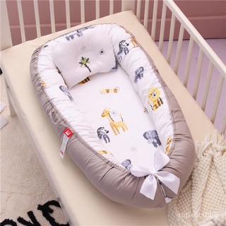 Babynest Newborn Baby Nest Bed Portable Crib Travel Bed Baby Nest Baby Lounge Bassinet Bumper with P