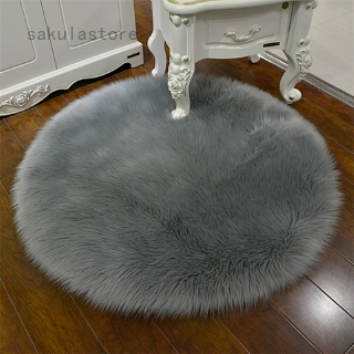 Soft Artificial Sheepskin Rug Chair Bedroom Mat Artificial Wool Warm Hairy Carpet Seat Cover Rugs 30*30CM