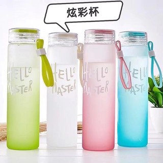 MV# Frosted Glass Tumbler "Hello Master"