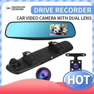 Car Cameras HD 1080P Car Video Recorder Car Dash Cam Mirror Rear View Mirror Recorder Dash Cam