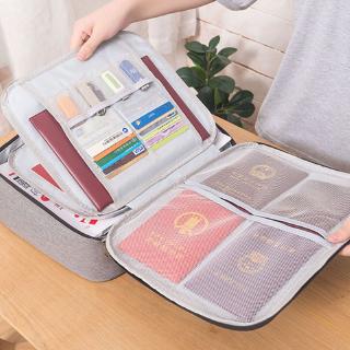 love*Document Ticket Bag with Combination Lock Large Capacity Waterproof Home Travel