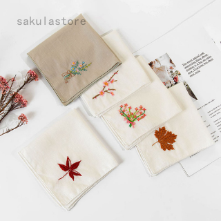 DIY Vintage Handkerchief Cotton Embroidered Lace Handkerchief Embroidery Supplies Handcraft Supplies