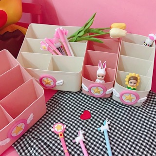 Sailor Moon Cute Cardcaptor Sakura Pink Desk Organizer (1)