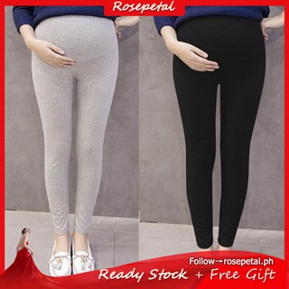 Women Pregnant Solid Color Pants Maternity Trousers