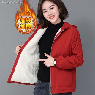 ▣Fleece jacket women short thickened warmth 2021 spring and autumn new Korean style loose women s wi (1)