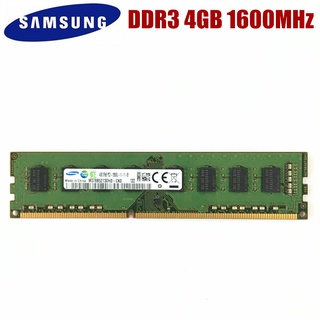 ◇❍✖Samsung 4GB DDR3 PC3 PC3L 12800U DDR3 1600 MHZ Desktop RAM Desktop memory 4GB 1RX8 2RX8 PC3 PC3L