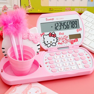 Calculator Hello Kitty Mini Creative Scientific Calculator With Mirror 399f
