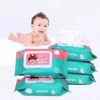【TM】Baby Wipes Hand and Mouth Soft Wipes Wet Tissue w/Cover Alcohol Free Baby Wipes