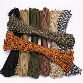 Dia.4mm 9 stand Cores Paracord for Survival Parachute Cord Lanyard Camping Climbing Camping Rope Hiking Clothesline