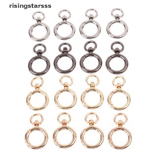 RSPH Belle 4Pcs Open Circle Snap Hook Spring Gate O Ring Trigger Clasps Leather Bag Strap Modish