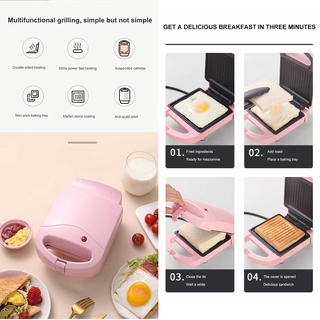 Portable Sandwich Maker Waffle Maker Multifunctional Household Light Food Maker Heating Toaster Pressure Toaster (5)