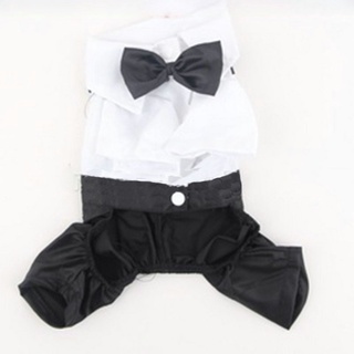 ↂ♗ↂPets Dog Cat Prince Tuxedo Cute Bow Tie Suit Costume
