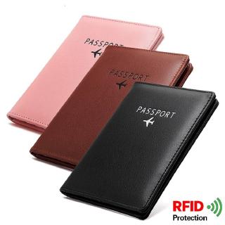 RFID Protection Travel Leather Passport Cover ID Credit Card Passport Holder Case for Passport Wallet